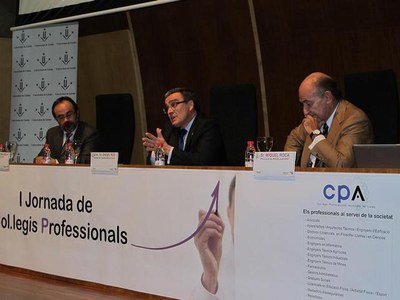 Foto 2. La cloenda de la jornada ha anat a càrrec de l'alcalde de Lleida.