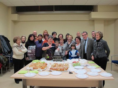 Després de la visita ha tingut lloc una xocolatada.