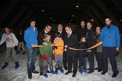 Fotografia del moment de la inauguració.