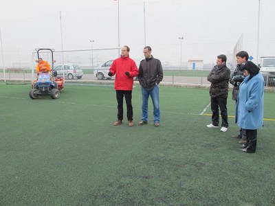 Foto 2. El servei de manteniment es farà a tots els camps de futbol municipals de gespa artificial.