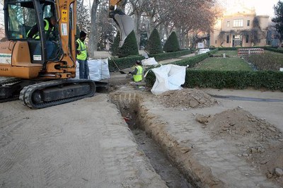 Foto 2. Un cop les condicions metereològiques siguin les adients, es farà la restauració de la font de les Granotes, ja que es necessita que no faci ….