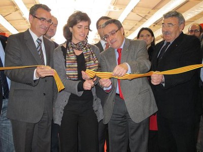 Foto 2. La inauguració del saló ha anat a càrrec d'Esther Sánchez, secretària d’Ocupació i Relacions Laborals del Departament d’Empresa i Ocupació de….