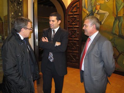 En el marc de la seva visita a la ciutat, Amor també ha visitat el Palau de la Paeria de Lleida.
