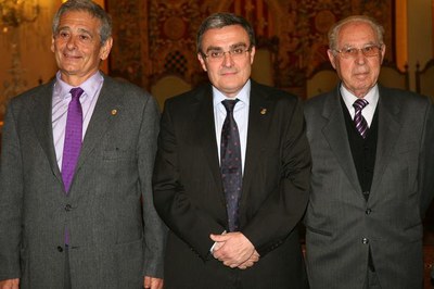 2. El paer en cap de Lleida, amb el Síndic Municipal (a l'esquerra) i el nou adjunt, Lluís Rodríguez..