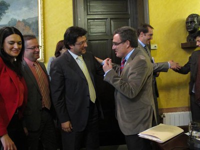 Fotografia de l'acte de comiat.