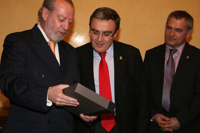 El President de la Diputació de Sevilla, i l'alcalde de Lleida.