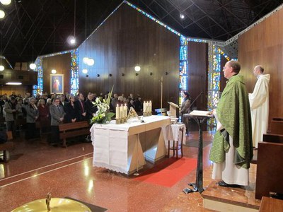 La missa ha tingut lloc a l'església de Sant Martí.