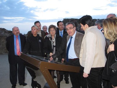 Foto 5. La recuperació de la Suda - Castell del Rei compta amb expositors explicatius del monument.