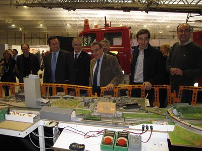 Foto 3. Aquesta segona edició compta amb presència lleidatana i també amb la participació de diversos representants de clubs d’amics del ferrocarril ….