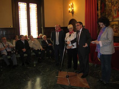 Més d'una cinquantena de persones han participat a la recepció.