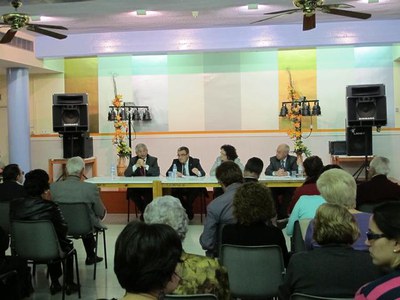 Durant el transcurs de l'acte s'ha presentat el Defensor de la Gent Gran, Lluís Rodríguez.