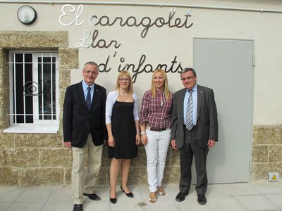 Foto 2. Segons l'alcalde, aquesta nova escola bressol complementa l’oferta escolar al barri, ja que ara n'hi ha dues de públiques i dues de privades.