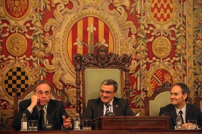 L'eurodiputat Raimon Obiols ha protagonitzat aquest any l'acte central del Dia d'Europa a l'Ajuntament de Lleida..