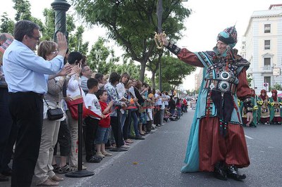 Foto 2. Les tropes mores han reconquerit la ciutat al bàndol cristià.