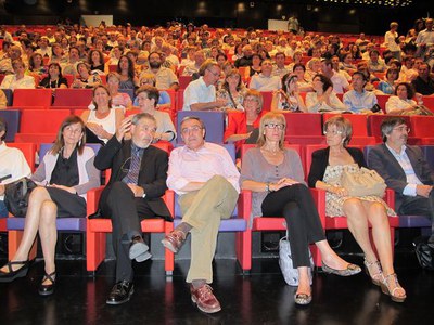 Foto 4. L'alcalde de Lleida, amb Ramiro Muñoz, president de la Fundació Lleida Solidària.