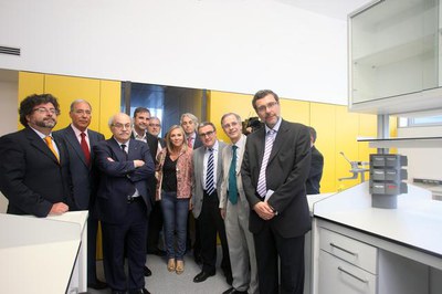 Fotografia de la visita a les instal·lacions.