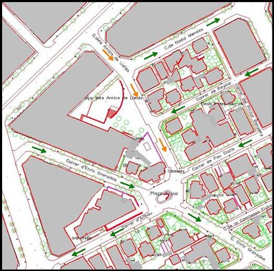 Plànol de l'actuació.