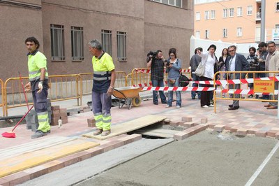 L'alcalde de Lleida ha visitat les obres a Vila Antònia..