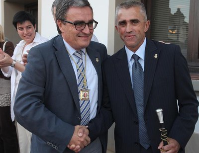 L'alcalde de Lleida, Àngel Ros, felicita Boneu..