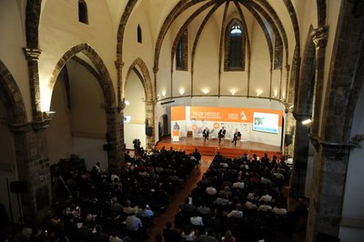 Foto 4. L'acte ha tingut lloc a la sala Sant Domènec de la Seu d'Urgell.
