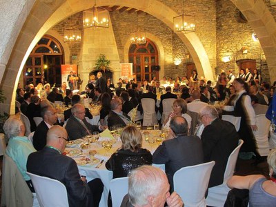 Foto 2. El sopar col·loqui s'ha celebrat al Castell de Ciutat, de la Seu d'Urgell.