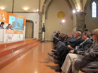 Foto 2. Mas ha afirmat que Catalunya es pot convertir en el primer nucli agroalimentari d’Europa en els pròxims anys.