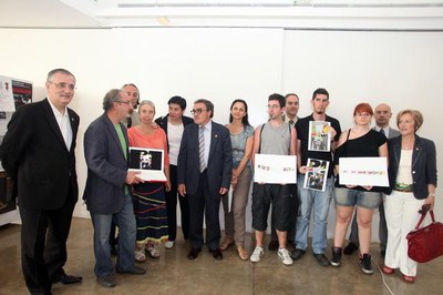 La presentació de la decoració artística del sostre dels porxos ha tingut lloc a la seu de l'EMBA, al Centre Històric..