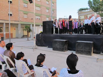 Foto 4. El concert de la Coral Ressò de Sant Pere ha precedit la lectura del pregó.