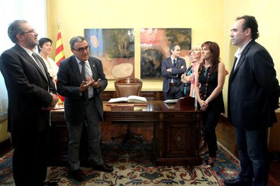 L'alcalde de Lleida i el director del Museu Morera han destacat la vinculació de Guinovart amb Lleida..