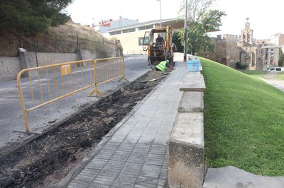 Les obres formen part de l'execució del Pla de Barris del Centre Històric..