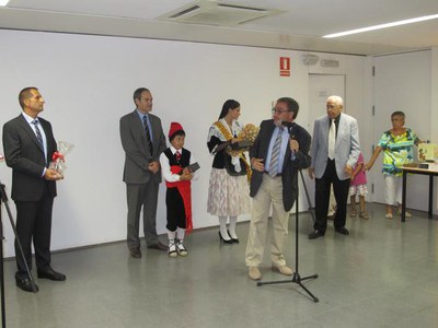 Foto 2. El paer en cap ha presidit els actes d'inici de les festes.