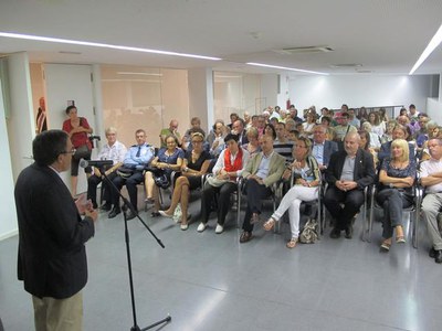 Foto 3. Ros ha destacat l'activitat veïnal dels veïns i veïnes de L'Ereta i del Centre Històric.