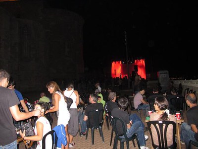 Foto 2. El Baluard de la Reina és un dels escenaris de la Seu Vella que ha acollit la Nit Sonora 2011, que ha tingut uns 1.600 assistents.