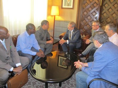 Foto 3.  També s'ha exposat la possibilitat de generar oportunitats i intercanvis comercials amb el Parc Científic i empresaris lleidatans.