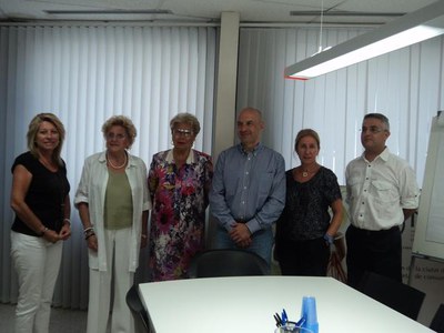 Foto 2. Al matí, el tinent d'alcalde s'ha trobat amb la presidenta d'UNAE.