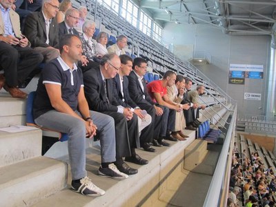 Foto 2. Alonso, a la llotja del Barris Nord.