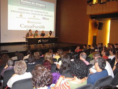 Foto 2. La jornada, que té lloc a CaixaFòrum, està dirigida a professors de secundària i a professionals interessats.