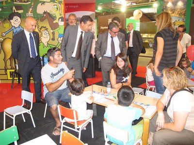 Foto 4. El recorregut també ha inclòs l'estand del Club Banyetes.