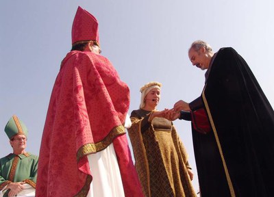 Foto 2. L'escenificació ha estat seguida, un any més, per un nombrós públic.