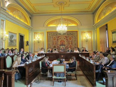Foto 2. En aquesta sessió plenària s'ha aprovat les ordenances fiscals del 2012.