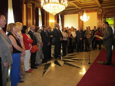 Foto 3. El paer en cap ha destacat la col·laboració entre els diferents cossos de seguretat i la seva contribució a la cohesió social.