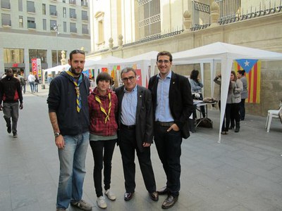 Foto 3. Aquesta segona edició de la Fira està ubicada davant la Catedral.