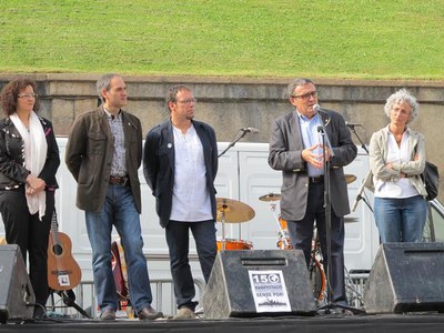 Foto 3. Ros ha destacat que en temps díficils no es poden deixar de banda els valors de la solidaritat.