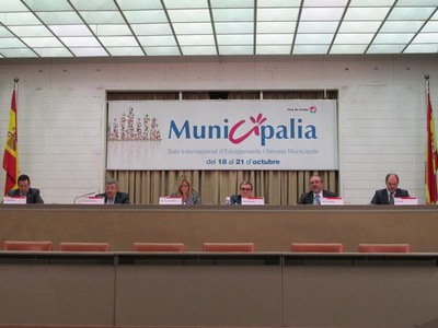 Foto 5. L'alcade ha participat en l'acte de cloenda de la XVI edició de Municipàlia.