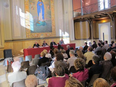 Foto 3. Unes 70 persones participen en el congrés, centrat en "La fraternitat, clau de l'Hospitalitat!".