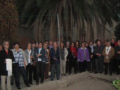 Un moment de la visita al Convent de Santa Clara..