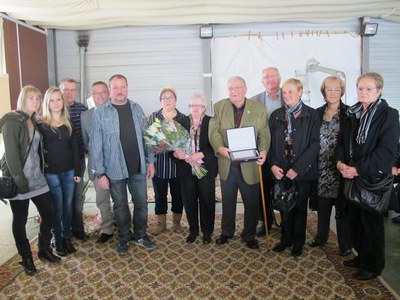 Foto 2. Com és habitual, s'han homenatjat els socis més grans de l'entitat.