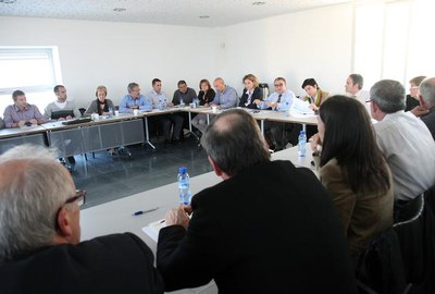 2. Un moment de la primera reunió preparatòria dels pressupostos del 2012..