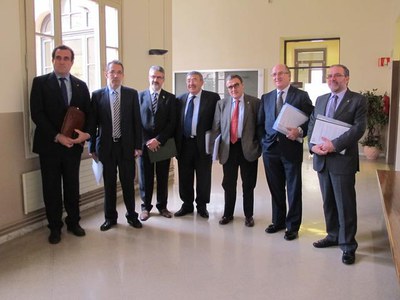 Foto 3. La comitè s'ha reunit aquest matí  a la Universitat de Lleida.