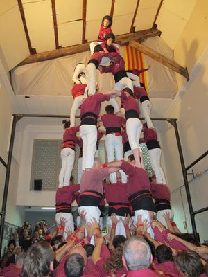 Foto 4. L'última actuació dels Castellers a la que ha estat fins ara la seva seu.